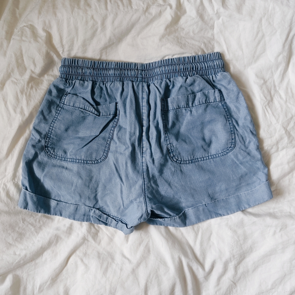 Drawstring Denim Shorts - Picture 3 of 3